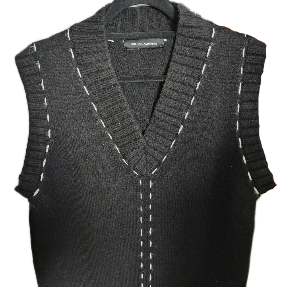 Black V-Neck Sweater